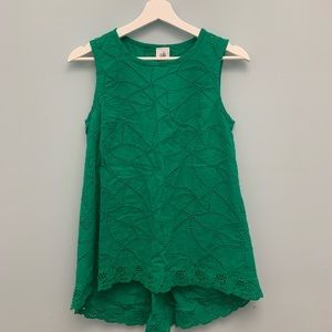 Cabi Jelly Bean Green Tank/Blouse